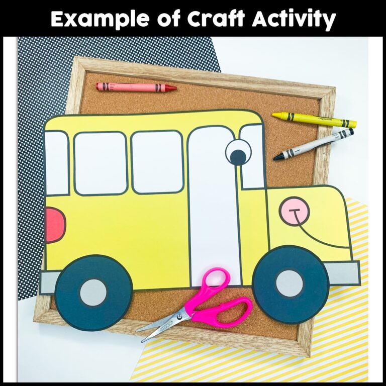 School Bus Craft Activity - Crafty Bee Creations