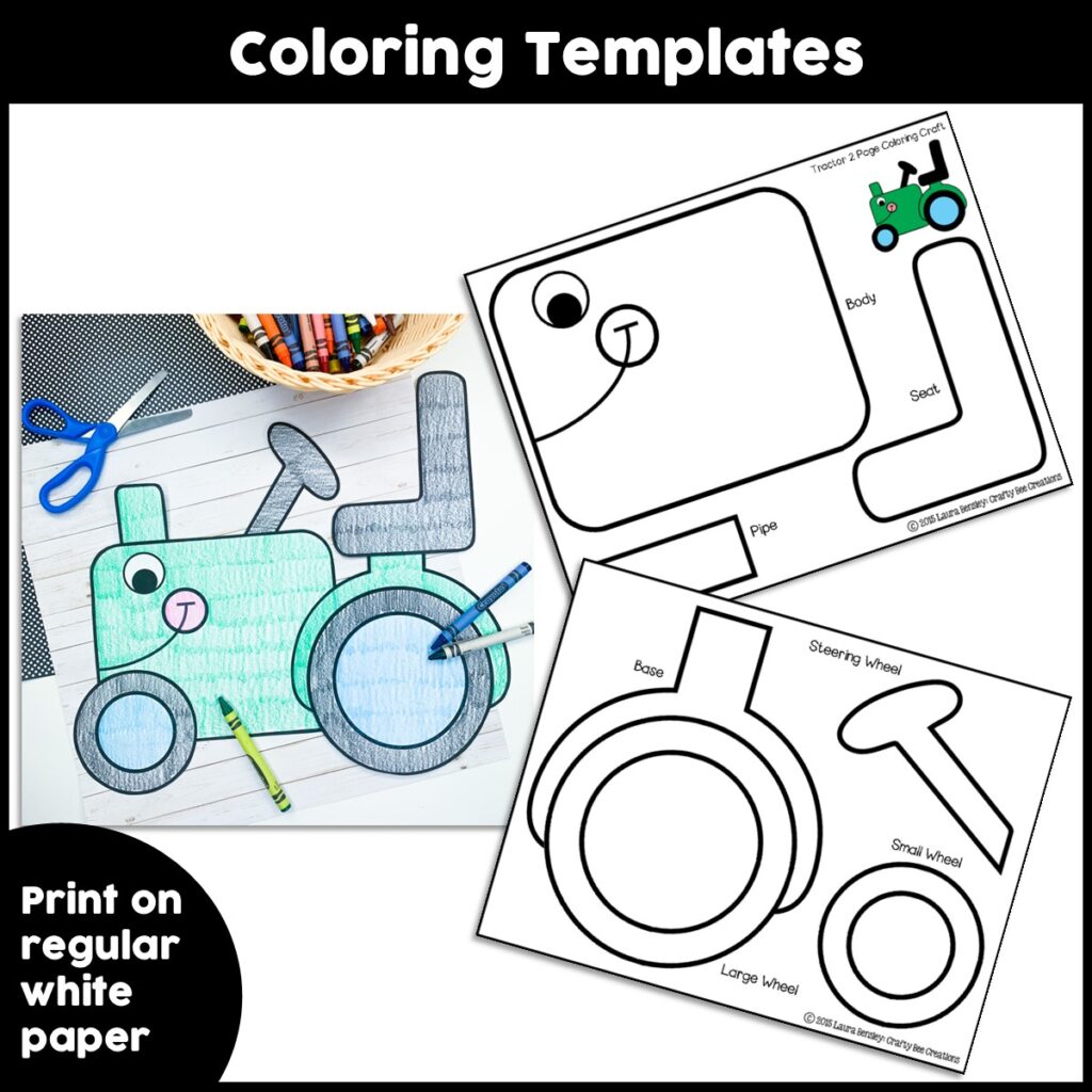 Tractor Craft Activity - Crafty Bee Creations