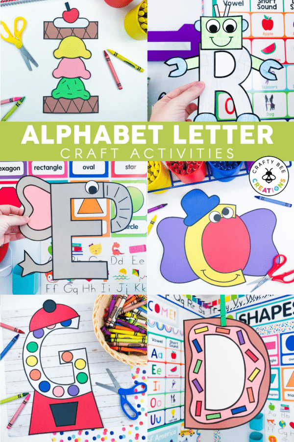 How to Use a Unique Uppercase Alphabet Craft Bundle to Learn Letters ...