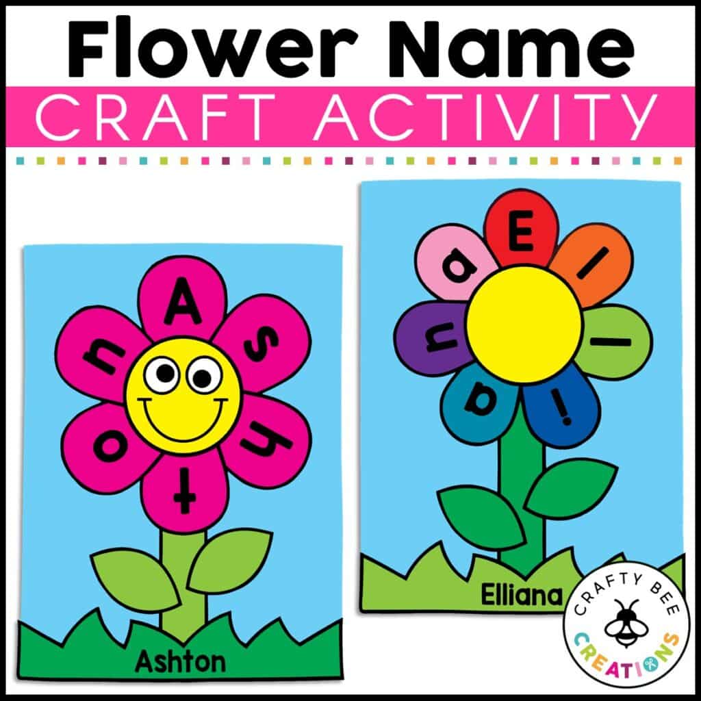 Flower Name Craft Activity - Crafty Bee Creations