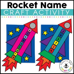 Rocket Name Craft Square Cover