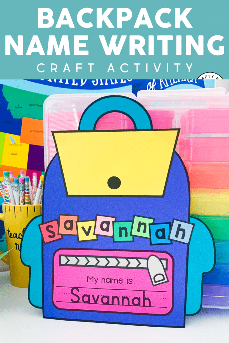 Creative Backpack Name Craft: A Colorful and Personalized Project for ...