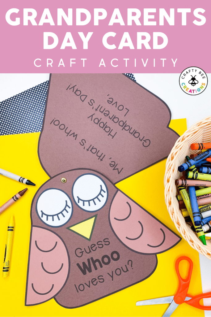 Grandparents Day Owl Card Craft