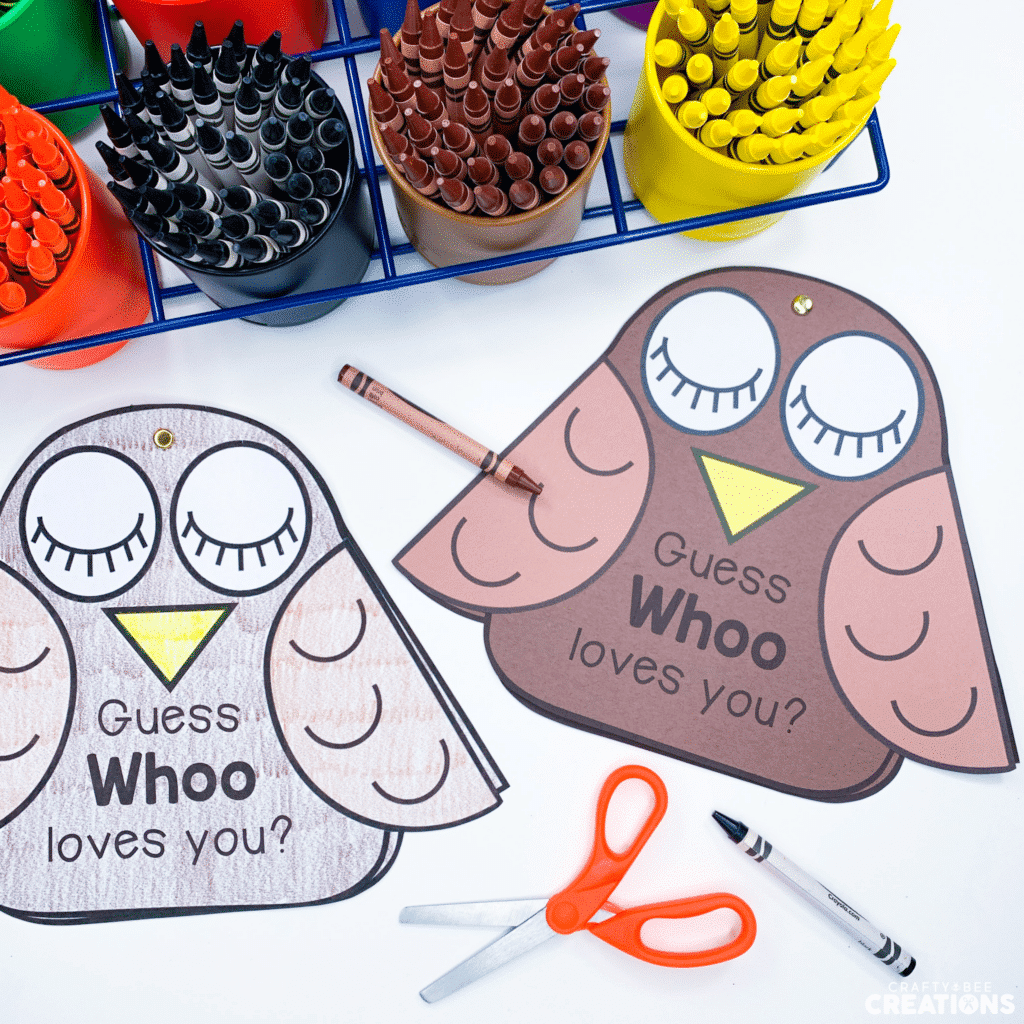 Grandparents Day Owl Card Craft for kids