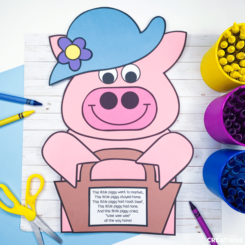 Nursery Rhymes Craft Bundle - this little piggy