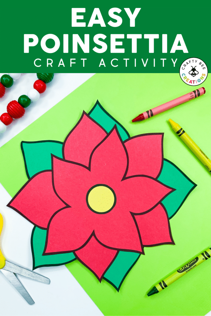 Poinsettia craft for kids