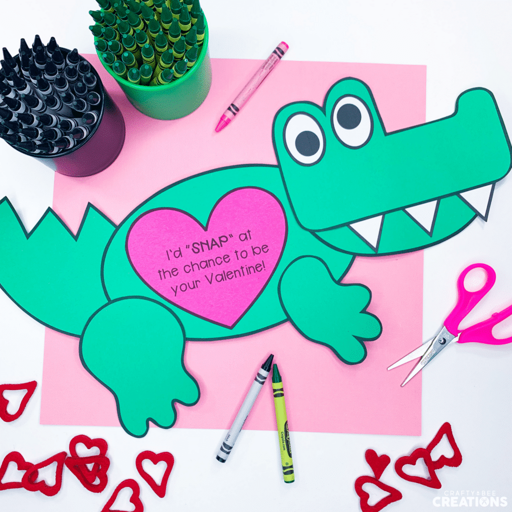 Valentine's Day Crafts Bundle - alligator