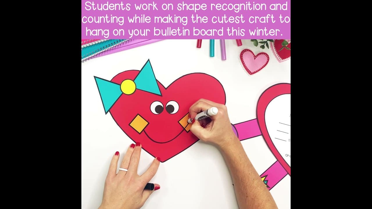 Shape Valentine Craft Activity - Crafty Bee Creations