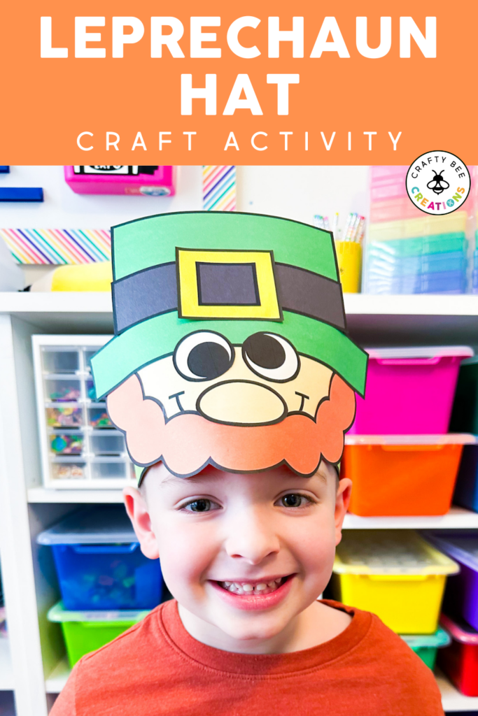 Leprechaun hat craft kids will love doing for St. Patrick's Day.