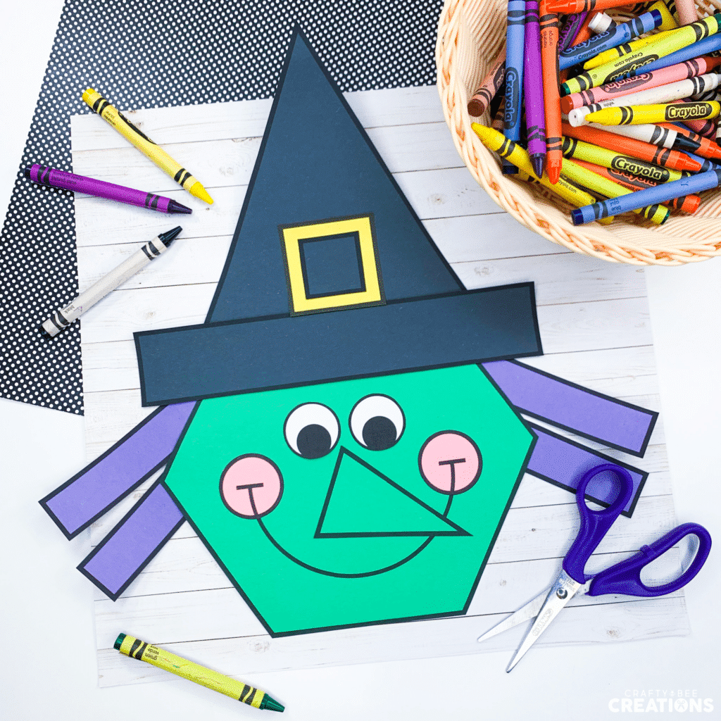 Halloween Shape Crafts - witch craft