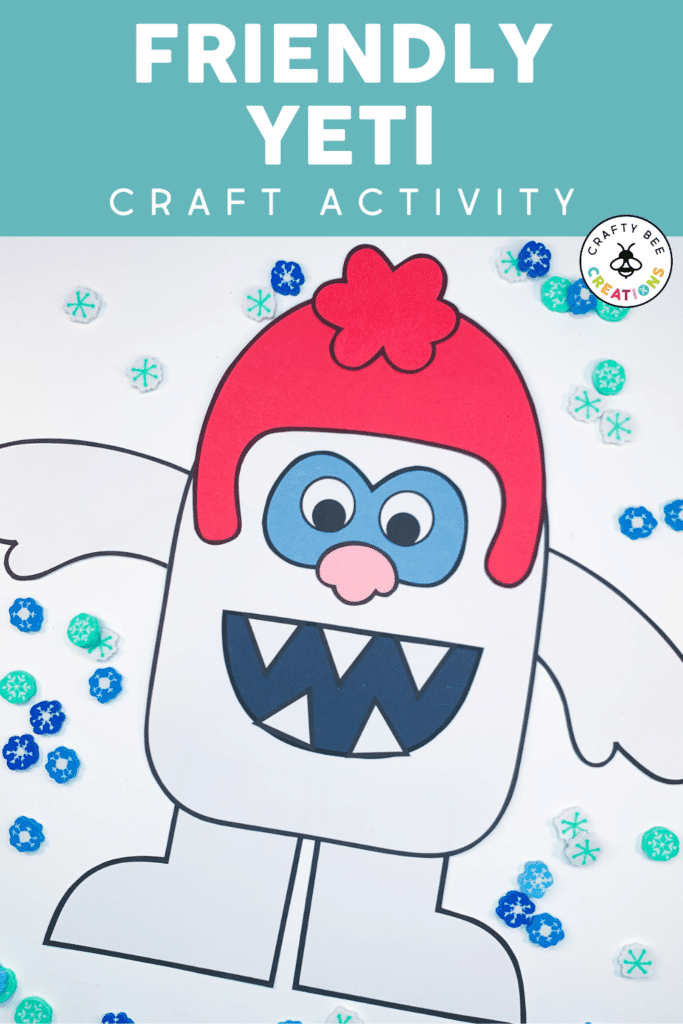 Simple and fun yeti craft for kids of all ages.