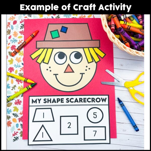2D Shape Scarecrow Craft Activity - Crafty Bee Creations