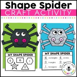 2D Shape Spider Craft Activity