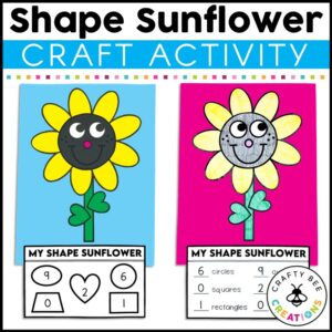 2D Shape Sunflower Craft Activity
