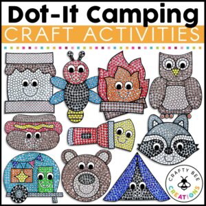 Dot-It Camping Q-Tip Painting Craft Activity