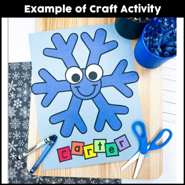 Snowflake Name Craft Activity - Crafty Bee Creations