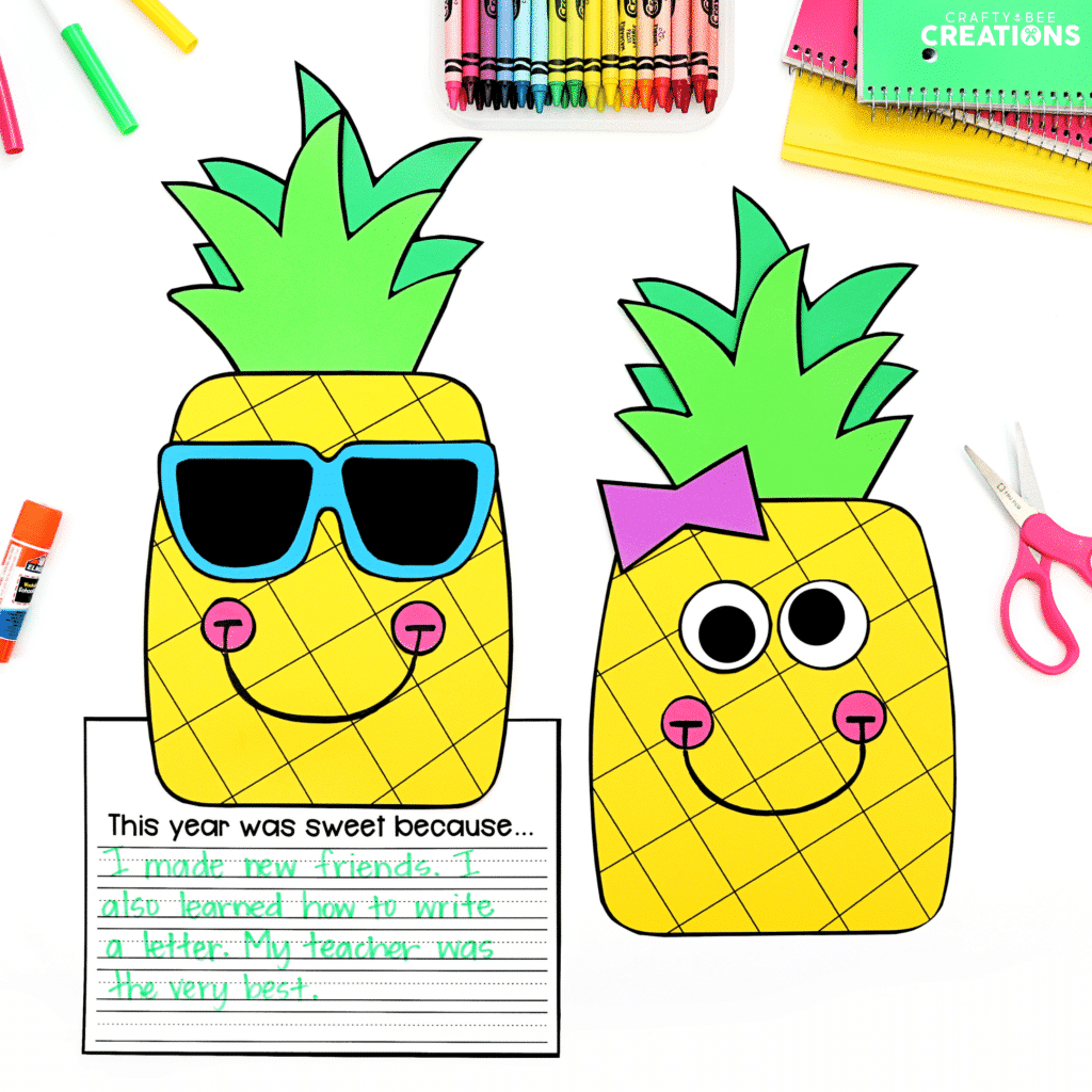 This year was sweet pineapple craftivity